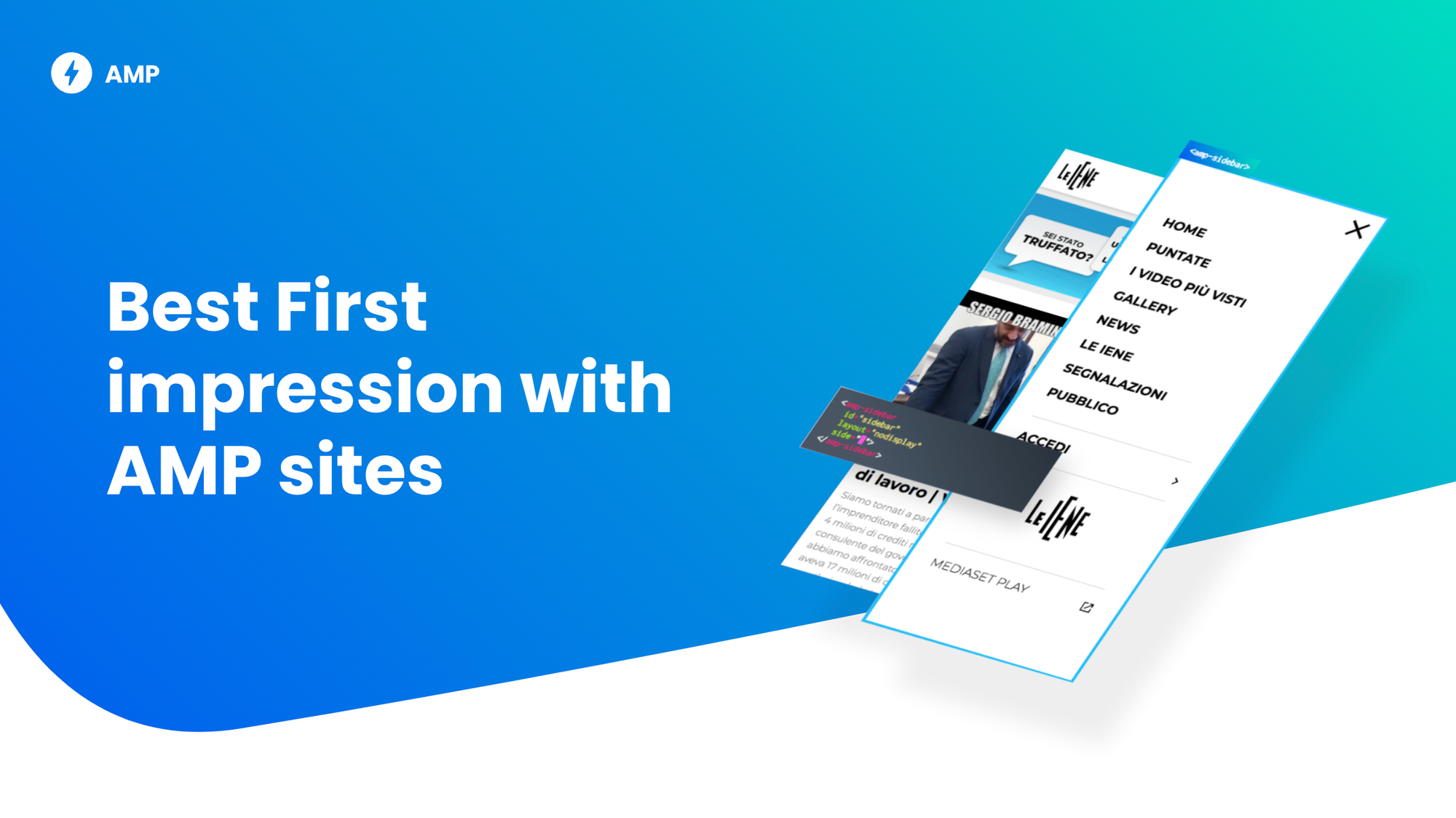 Best first impression with AMP sites 